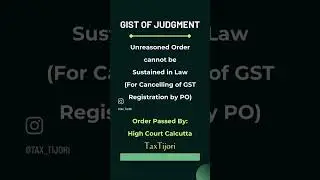 Unreasoned order cannot be sustained in law.