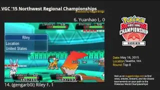 VGC'15 Seattle Regional Top 8 - Riley F. (gengarb0i) vs Yuanhao L.