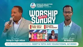 SUNDAY MORNING SERVICE WITH BISHOP DR RUGIRA WILSON 02/08/2026