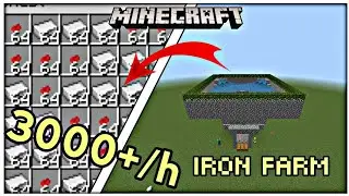 Best iron farm in Minecraft pe 1.21+ || 3000+ iron per hour