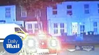 Drill rappers in clown mask points shotgun at police in car chase