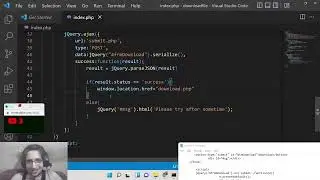 PHP 7 MySQL скрипт для получения имени и адреса электронной почты и загрузки исходного кода в нес...