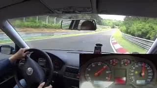 Golf 4 1.6 Onboard + BMW E36 Touristenfahrten - Nordschleife [BTG] gelbe Flaggen 01.08.2016