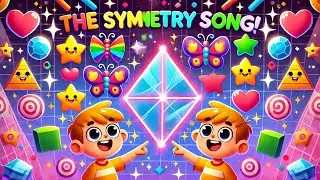 🎶 The Symmetry Song! | Fun Math Song for Kids 🔷✨ | Read It Yourself Math Songs!