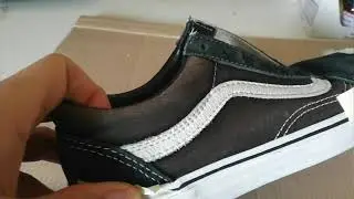TRANSFORMATION!! Vans old skool restoration + shark bape custom
