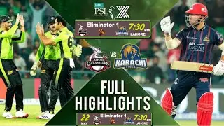Psl 2025 1st Eliminator Match Highlights | Lahore Qalandar vs Karachi Kings Eliminator 1 Highlights