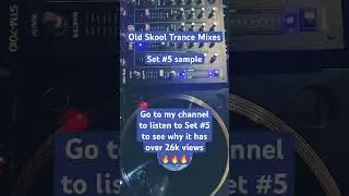 Old Skool Trance Mixes: Set 5 Sample #oldschool #trance #trancefamily #trancemusic #vinyl