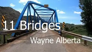 Road of 11 Bridges to Wayne Alberta