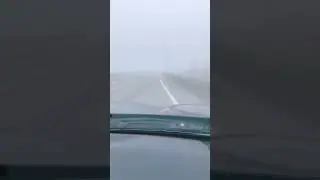 Foggy morning drive #fog #canadalife #roadsafety #nature #foggyweather #canada