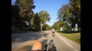 Chasing a Velomobile in Dewitt