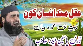Aqal Mand Insan Kn Akhrat Yaad krany Wala Bayan By Qari Yaseen Haider Jamia Masjid Fatima R.a Okara