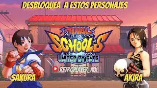 DESBLOQUEA a SAKURA-AKIRA en Rivals Schools (Arcade) #rivalschools #arcade #mame #retroplayer_mx
