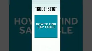 SAP QM | How to Find SAP Table | TCODE: SE16T | SAP Quality Management