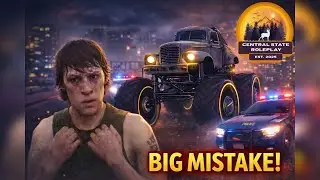 Билли Боб едет на монстр-траке по улице&hellip; Большая ошибка 😳🚓 | Ролевая игра в Центральном штате |