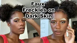 the BEST freckles for Dark Skin | Pseudo Labs Freckles Review + Wear Test