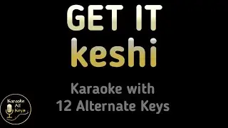 GET IT Karaoke - keshi Instrumental Lower Higher Female Original Key