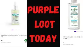 PURPLE Loot offer 😍ll Last day salell #purplle #lootoffertoday