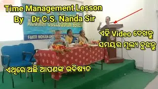 Time Management speaker :Dr C.S. Nanda #fmuniversity #speakerlife #ytviralvideo #dailyvlog