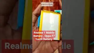Realme 1 Mobile Battery , Oppo F7 Youth Mobile Battery , CPH1859 Battery , BLP665 Model Battery