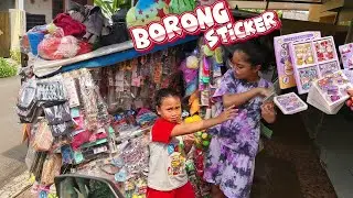 Wow! Hanum Bocil Borong Sticker Murah Di Abang Penjual Mainan Keliling 💞 Shafeea Hanum