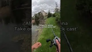 Fishing a gated community pond