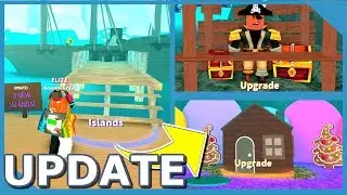 NEW ISLAND UPDATE IN ROBLOX TREASURE HUNT SIMULATOR (NEW TOOLS, PETS AND BAGS)
