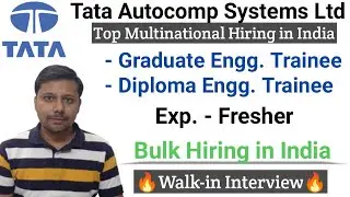 Tata Autocomp Ltd Recruitment in March 2022 I Graduate Engineer Trainee I Diploma Engineer Trainee