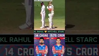 KL Rahul & Starc🥵😂 #cricket #iplauction #indvsaus