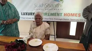 Birthday Celebration of Lakshmi Maa at Sukhshanthi Luxury Retirement Home near Bangalore