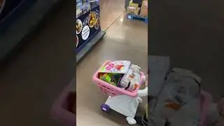 Alisha shopping at wall mart