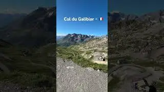 One of the highest mountain pass in France : the Col du Galibier