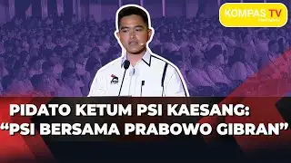 FULL Momen Pidato Ketum PSI Kaesang Pangarep di Penutupan Kongres PSI 2025