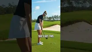 Nelly Korda INSANE chip shot with a 6-WOOD!