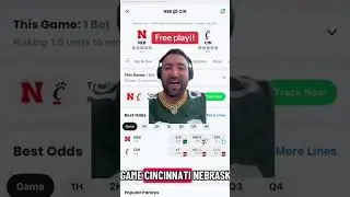College football free play for Nebraska🌽/Cincy🐾 #makevegaspay #collegefootball