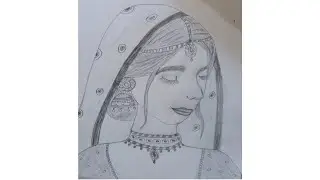How to draw a beautiful bride 🥰💐🌹 Dulhan 💐🌹 @shemaroo @shemaroo @Sushmaart @DangalTVChannel @art 