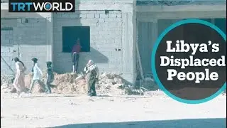 Displaced people desperately searching for shelters in Libya