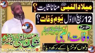 Allama Syed Sabteen Shah Naqvi Sahib وفات النبیﷺ شان مصطفے ﷺ کانفرنس رحمانیہ مسجد تاج کالونی فیصل آ
