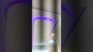 Modern LED Ceiling Cove Light Design | False Ceiling RGB Strip Light Installation