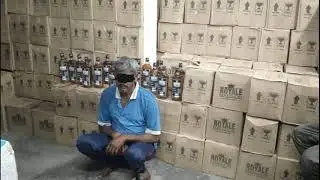 One arrested with 8720 illicitly bottled liquor consignment