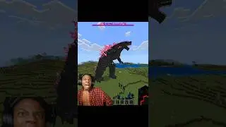 Spawning Evolved Godzilla In Minecraft 💀 #minecraft #shorts