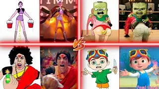 A Minecraft Movie Chicken Jockey Scene Funny Drawing Meme vs Golden KPop Demon Hunters - Drawing Mem