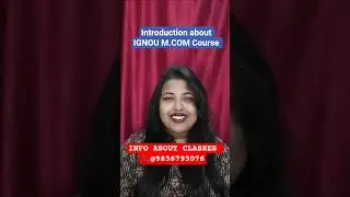 Курс IGNOU M.COM | Введение и карьерные перспективы #IGNOU #MCom #Commerce #IGNOUCourses