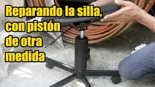 Reparando pistón de silla de oficina o gamer de 38 mm con uno de 50mm de diámetro