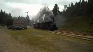 Steam train departure from Vrads on 17 June 2012