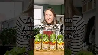 Mediterranean Mason Jar Salads 🫙🙌