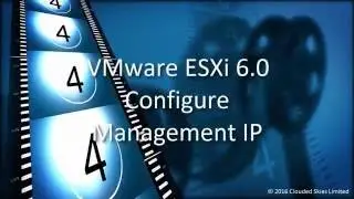 VMware ESXi 6.0 Configure Management IP