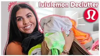 *HUGE* LULULEMON DECLUTTER! (Getting rid is SO much stuff) *summer Declutter 2021*