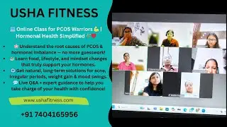 💻 Online Class for PCOS Warriors 💪 | Hormonal Health Simplified 🌿❤️#fitness #health #hormones #yoga