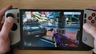 Cyberpunk 2077 - MSI Claw 8 AI+ - 1200p - Intel XeSS 3.0 multi frame gen x4