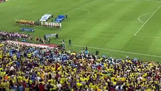 Entire Stadium Singing The Colombian National Anthem